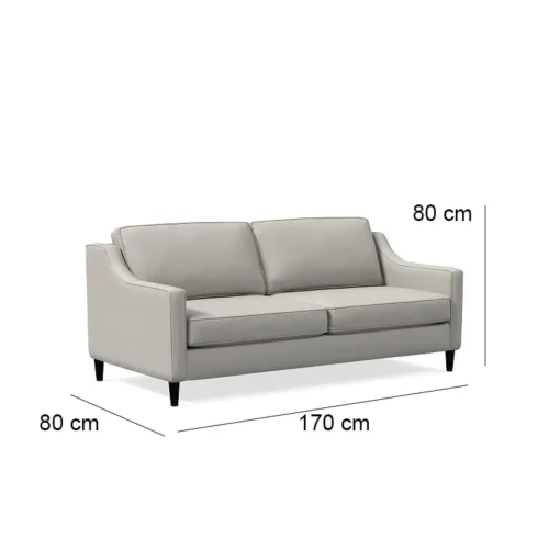 ⁦كنبة خشب زان طبيعي 80×170سم - ألوان متعددة - DECO92⁩ - الصورة ⁦3⁩